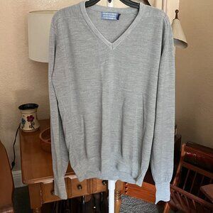 Men’s Sz. XL Vintage Penn’s Landing Pullon V-Neck Acrylic Sweater Raglan Sleeves